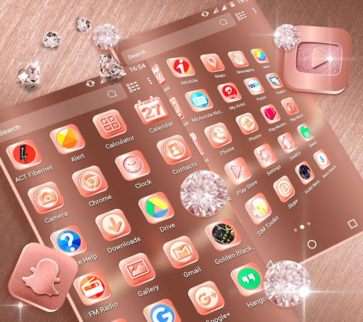 Rose Gold Launcher Theme ekran görüntüsü