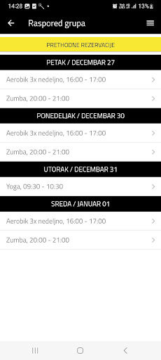 M Fitness Novi Sad ekran görüntüsü