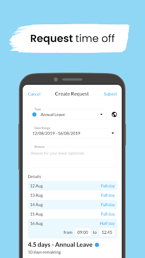 Leave Dates - Staff Planner ekran görüntüsü