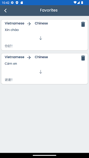 Vietnamese Chinese Translator ekran görüntüsü