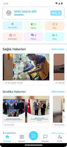 Genç Sağlık Sendikası ekran görüntüsü