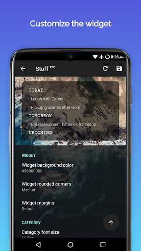Stuff - To Do List Widget ekran görüntüsü