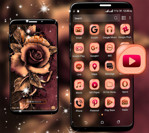 Artistic Rose Launcher Theme ekran görüntüsü