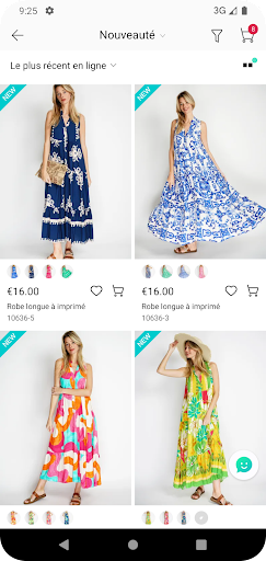 Noéline : wholesale B2B ekran görüntüsü