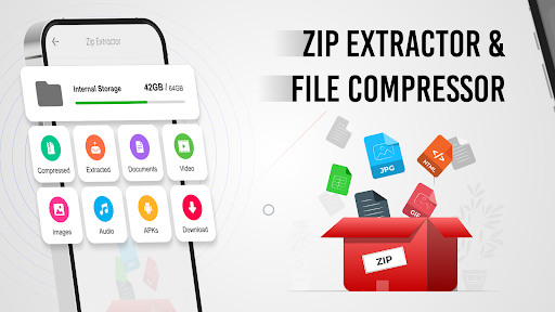 Zip Extractor - Zip UnZIP RAR ekran görüntüsü