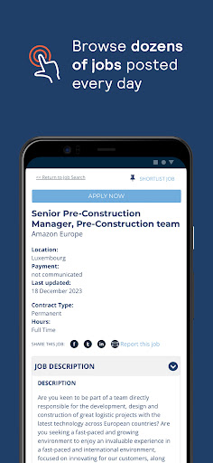 jobs.lu - Job Finder App ekran görüntüsü