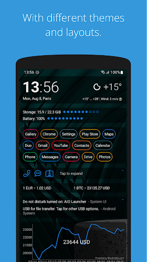AIO Launcher ekran görüntüsü
