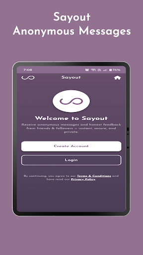 Sayout - Anonymous Messages ekran görüntüsü