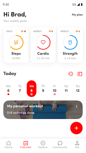 Mia Fit App ekran görüntüsü