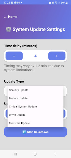 Fake Update Planner Prank ekran görüntüsü