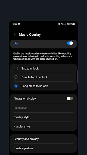 Black Screen: Music Overlay ekran görüntüsü