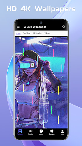 X Live Wallpaper - HD 3D/4D ekran görüntüsü