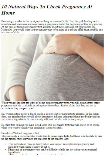 Sugar Pregnancy Test Guide ekran görüntüsü