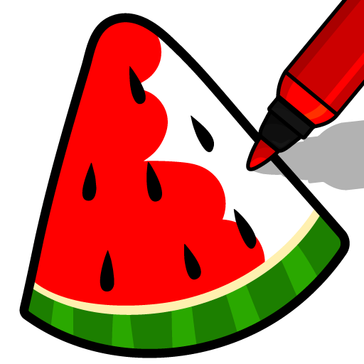 Fruits Coloring- Food Coloring