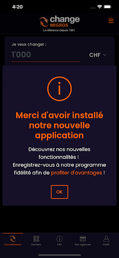 Change Migros ekran görüntüsü