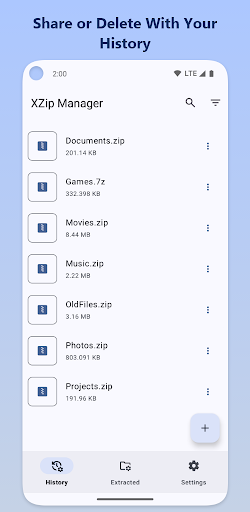 XZip Manager - Zip Extractor ekran görüntüsü
