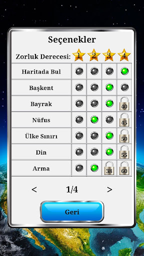 Dünya Coğrafyası Oyunu ekran görüntüsü
