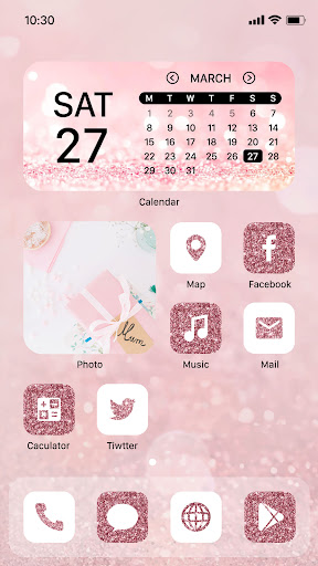 Wow Rose Glitter Icon Pack ekran görüntüsü