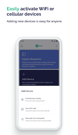 Blynk IoT ekran görüntüsü