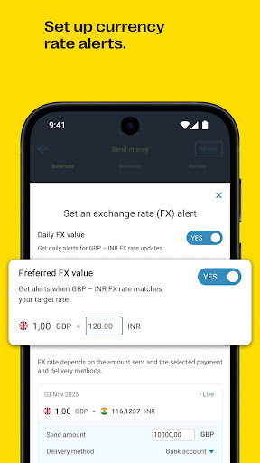Western Union Money Transfer ekran görüntüsü