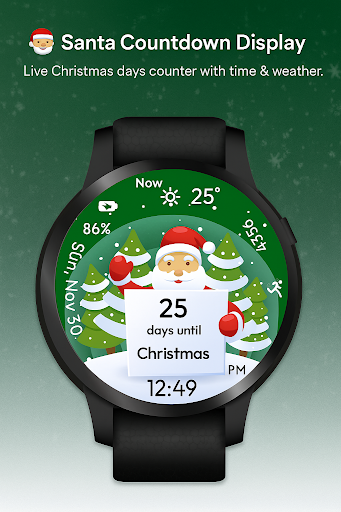 Santa Countdown WatchFace ekran görüntüsü
