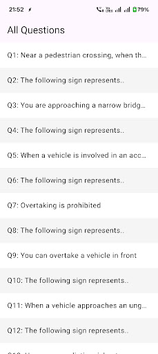 Driving License Exam Practice ekran görüntüsü