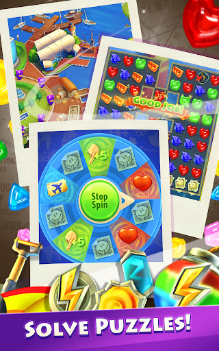 Gummy Drop! Match 3 & Travel ekran görüntüsü
