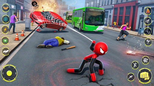 StickMan Rope Hero Spider Game ekran görüntüsü