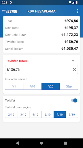 KDV Hesaplama Pro ekran görüntüsü