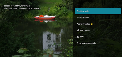M3U IPTV ekran görüntüsü