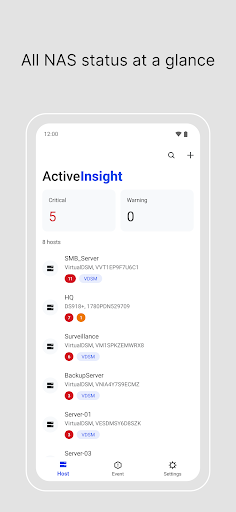 Synology Active Insight ekran görüntüsü