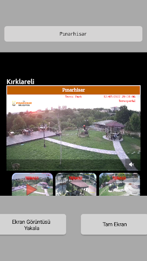 Kırklareli Kameralar ekran görüntüsü
