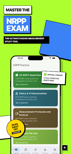 NRPP Radon Measurement Exam ekran görüntüsü