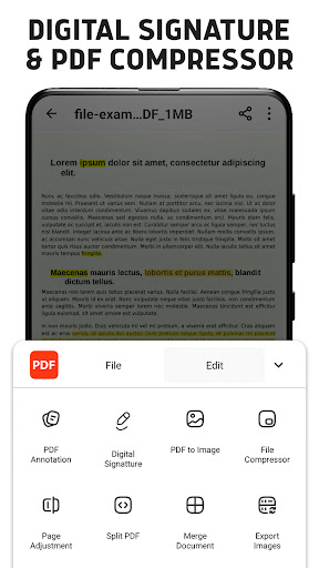 PDF okuyucu - PDF editör ekran görüntüsü