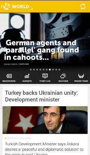 Yeni Şafak English ekran görüntüsü