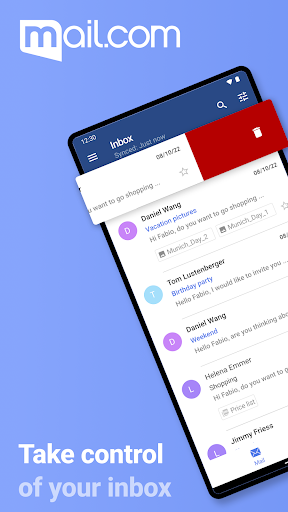 mail.com: Email app & Cloud ekran görüntüsü