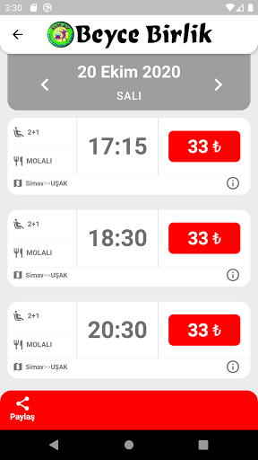 Beyce Birlik Turizm ekran görüntüsü