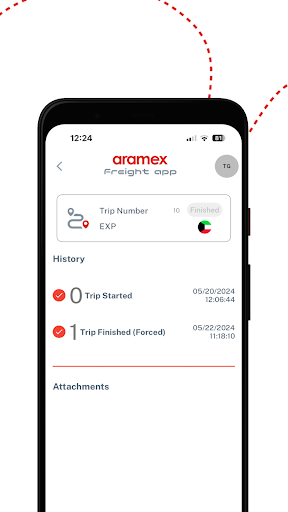 Aramex Freight App ekran görüntüsü