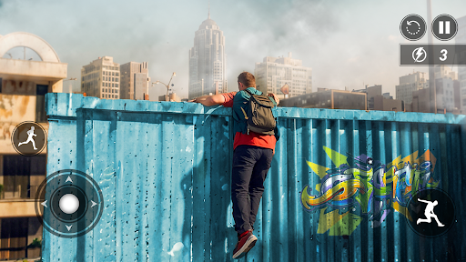 Going Up Parkour Rooftop 3D ekran görüntüsü