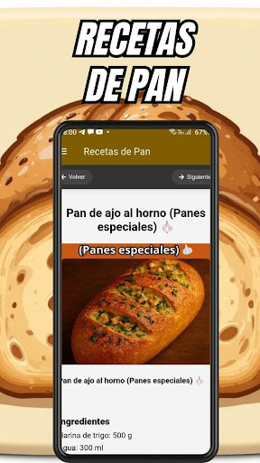 Recetas de Pan ekran görüntüsü