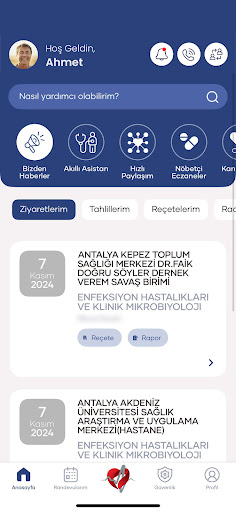 e-Nabız ekran görüntüsü