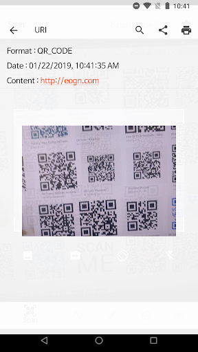 QR BarCode ekran görüntüsü