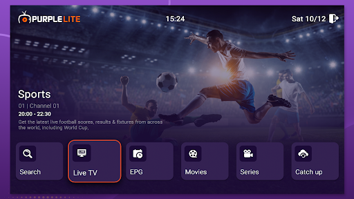 Purple Lite - IPTV Player ekran görüntüsü