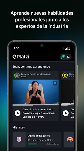 Platzi - Cursos online ekran görüntüsü