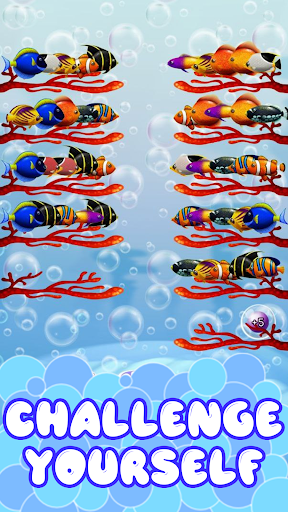 Fish Color Sort - Puzzle Games ekran görüntüsü