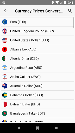 Precios de Divisas - Conversor ekran görüntüsü