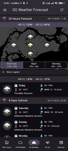 JHR SG Weather & Air Quality ekran görüntüsü