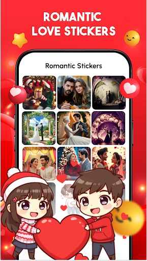 WA Romantic Sticker Love Emoji ekran görüntüsü
