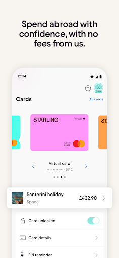 Starling - Mobile Banking ekran görüntüsü