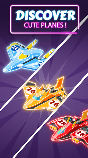 Merge Planes Neon Game Idle ekran görüntüsü